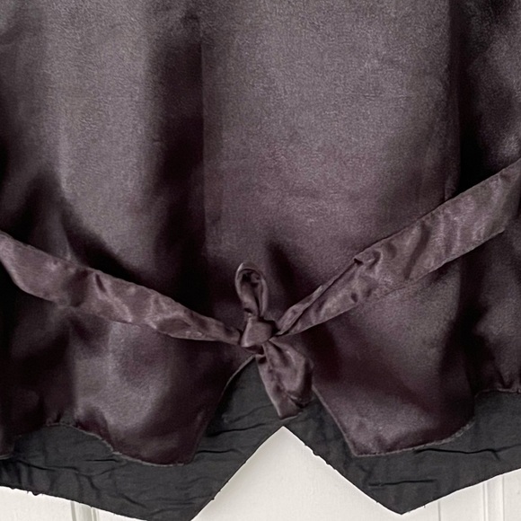 Vintage Theo 90’s Black/Gold/Pearl Checkered Print Sequin Beaded Vest Size M - Picture 6 of 12